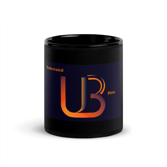 UnderRated Boss Black Glossy Mug