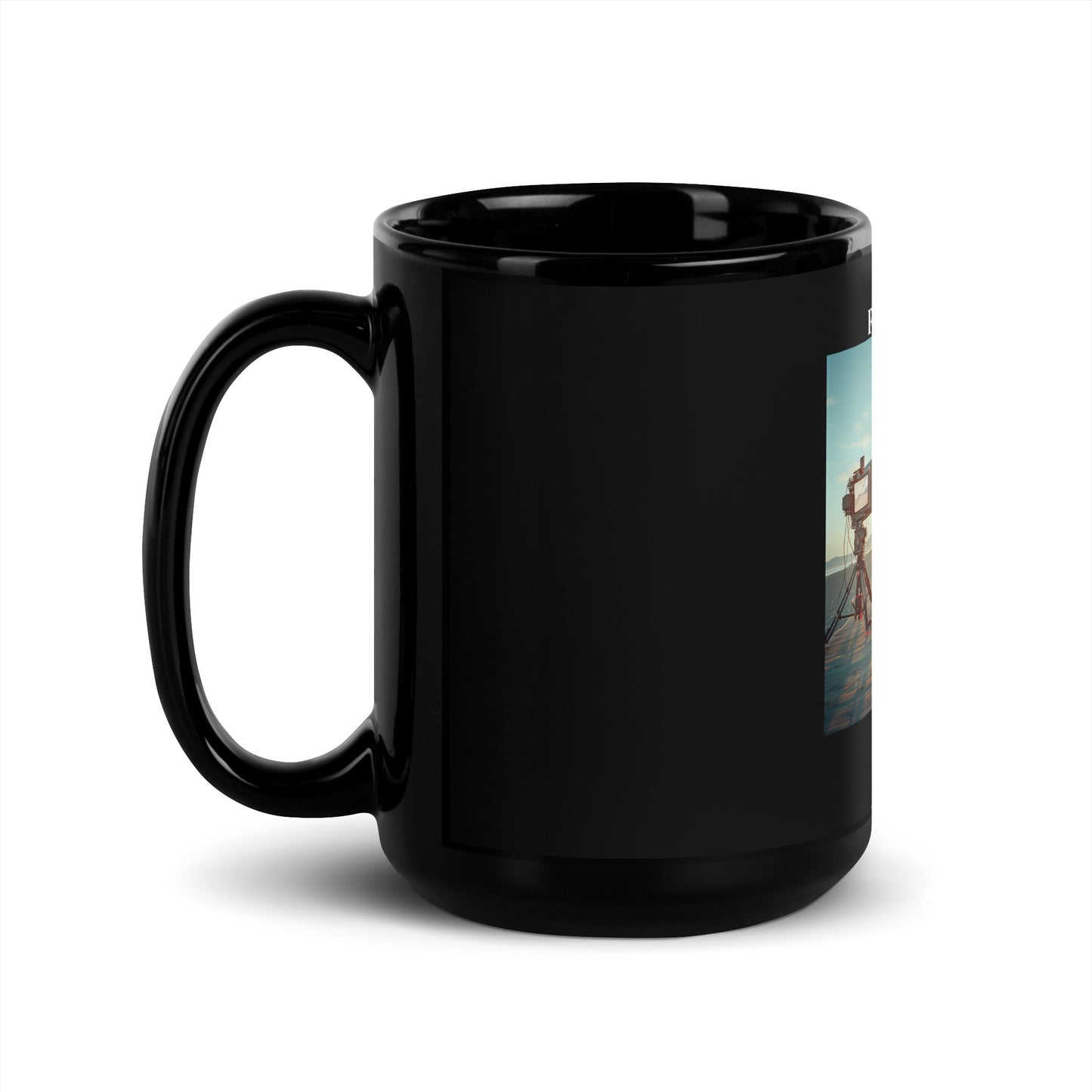 Film in LA Black Glossy Mug